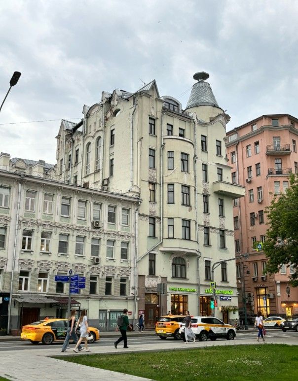 фасад дома, здание по адресу г Москва, ул Остоженка, д 3/14